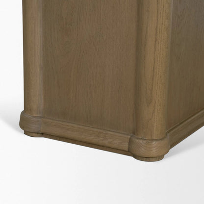 Alden Dining Table by Mercana in brown. Made from solid wood in a unique style.