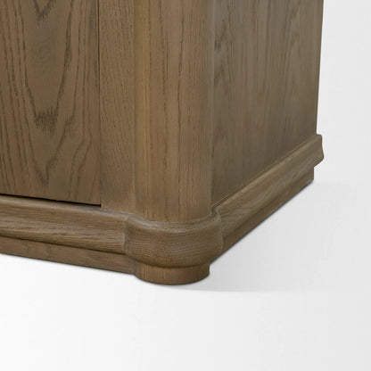 Alden Sideboard by Mercana in brown. Made from manufactured wood in a unique style.