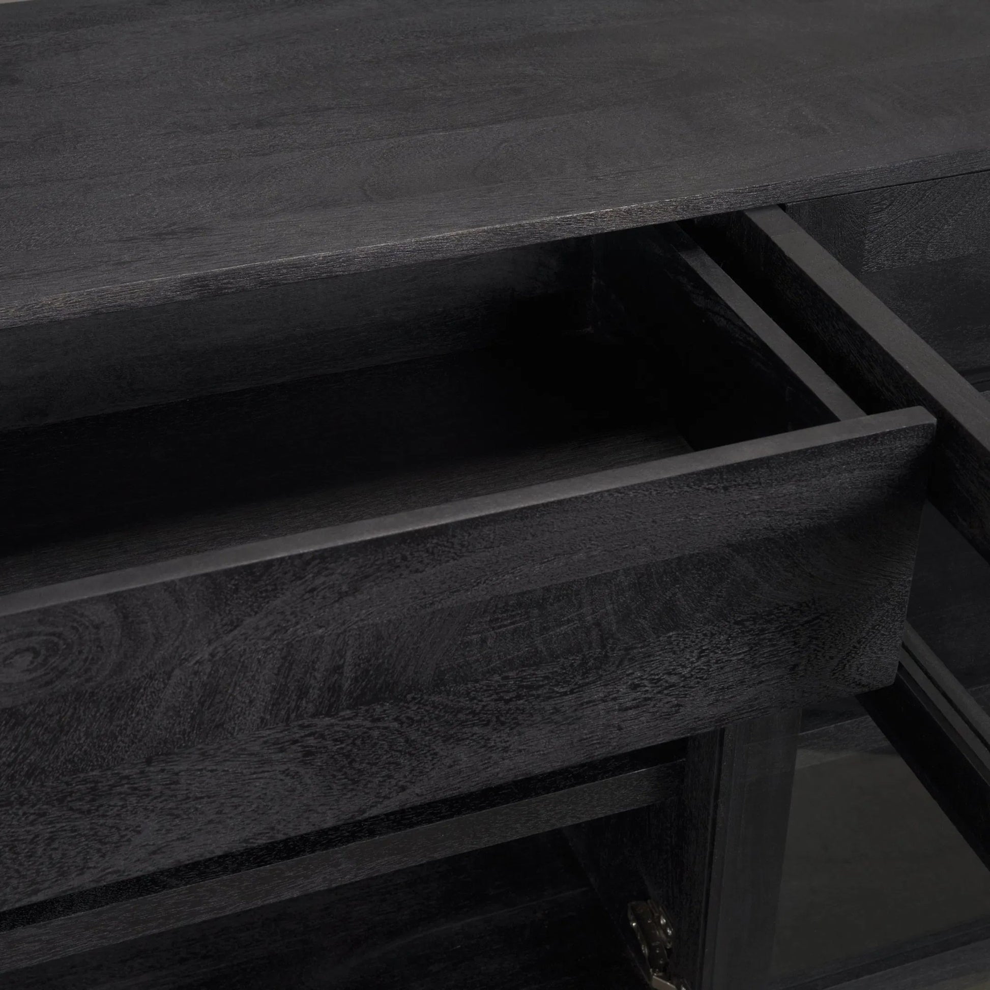 Suri Sideboard by Mercana in light brown. Made from solid wood in a transitional style.