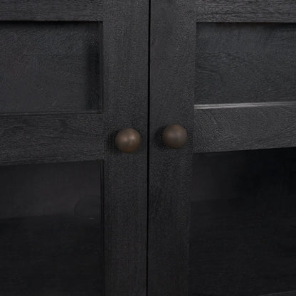 Suri Sideboard by Mercana in light brown. Made from solid wood in a transitional style.