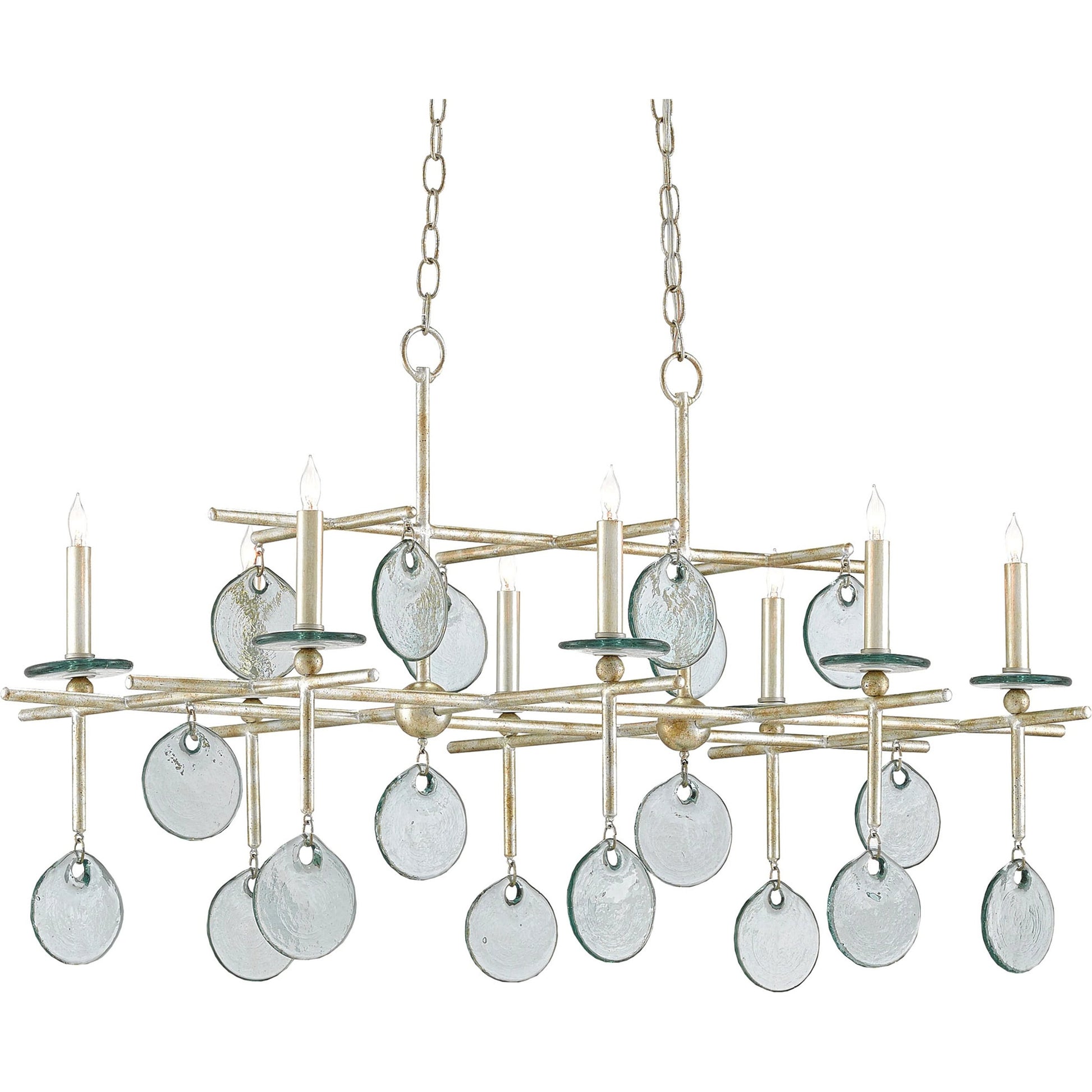 Sethos Rectangular Chandelier by Currey and Company. Made from unique in a modern style.