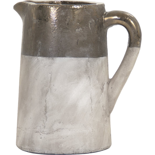 Gilded Top Jug by Zentique in gilded top and ceramic. Made from unique in a eclectic & global style.