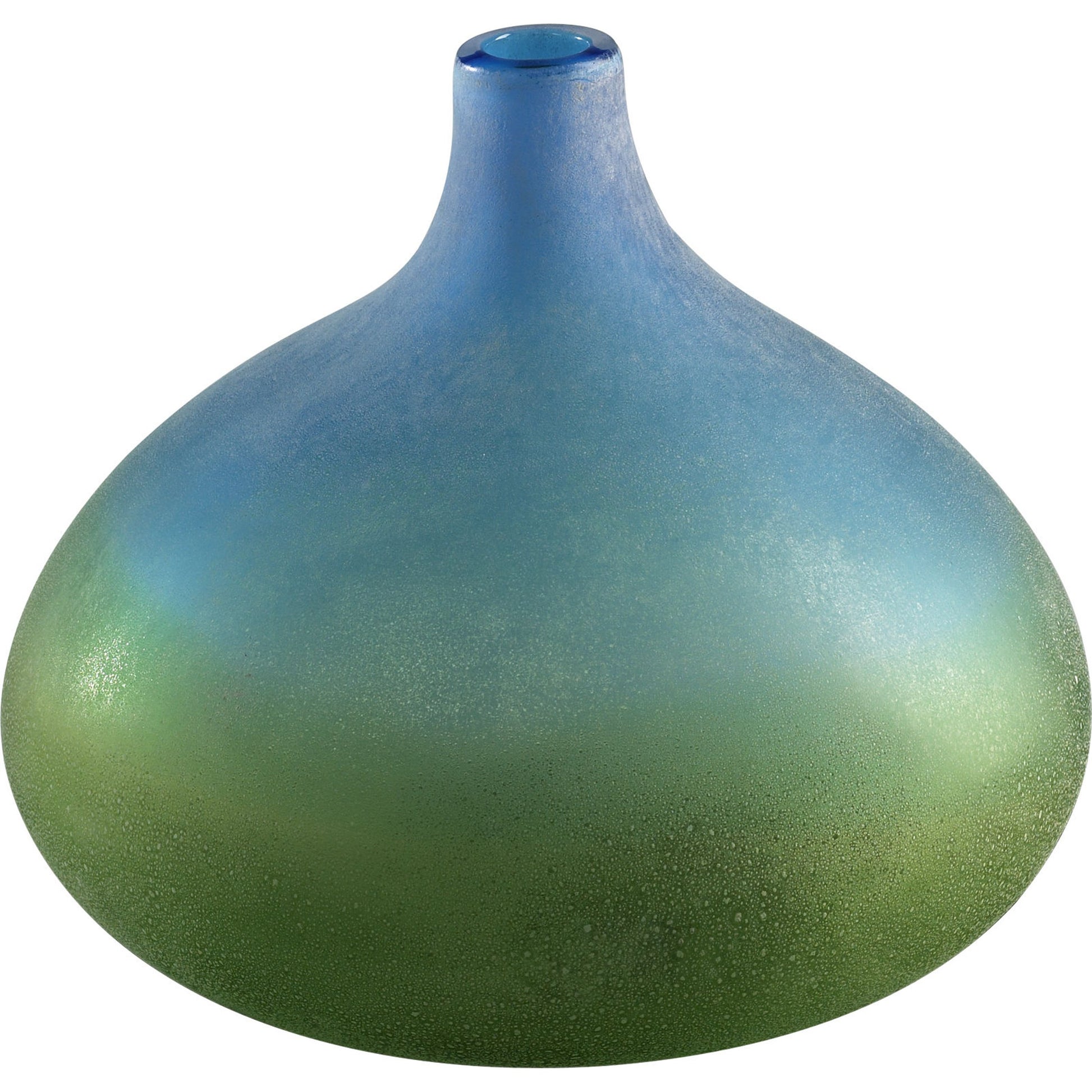 Vizio Vase by Cyan Design in yellow, orange. Made from glass in a modern style.