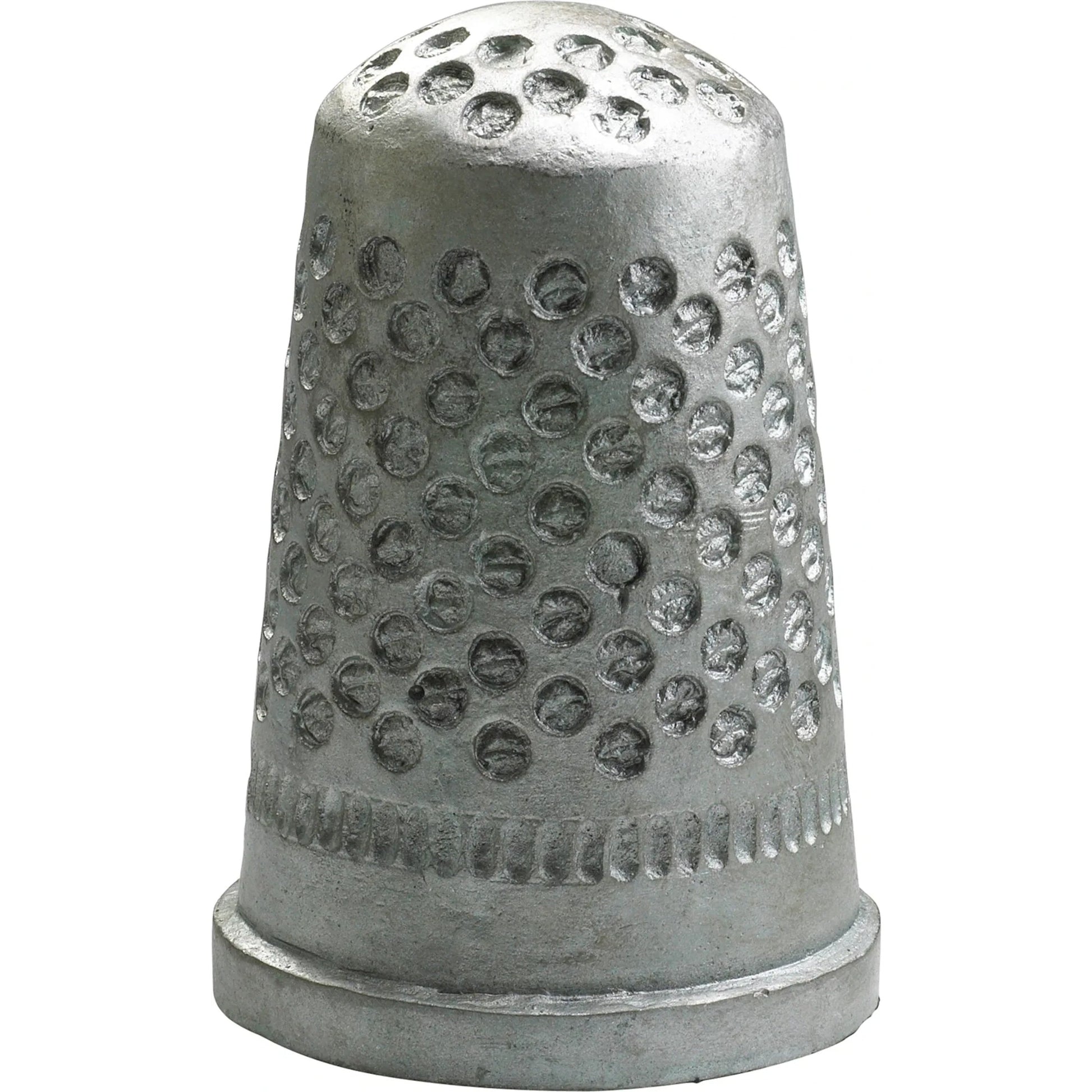 Sewing Thimble Token by Cyan Design in aged brass. Made from iron in a modern style.