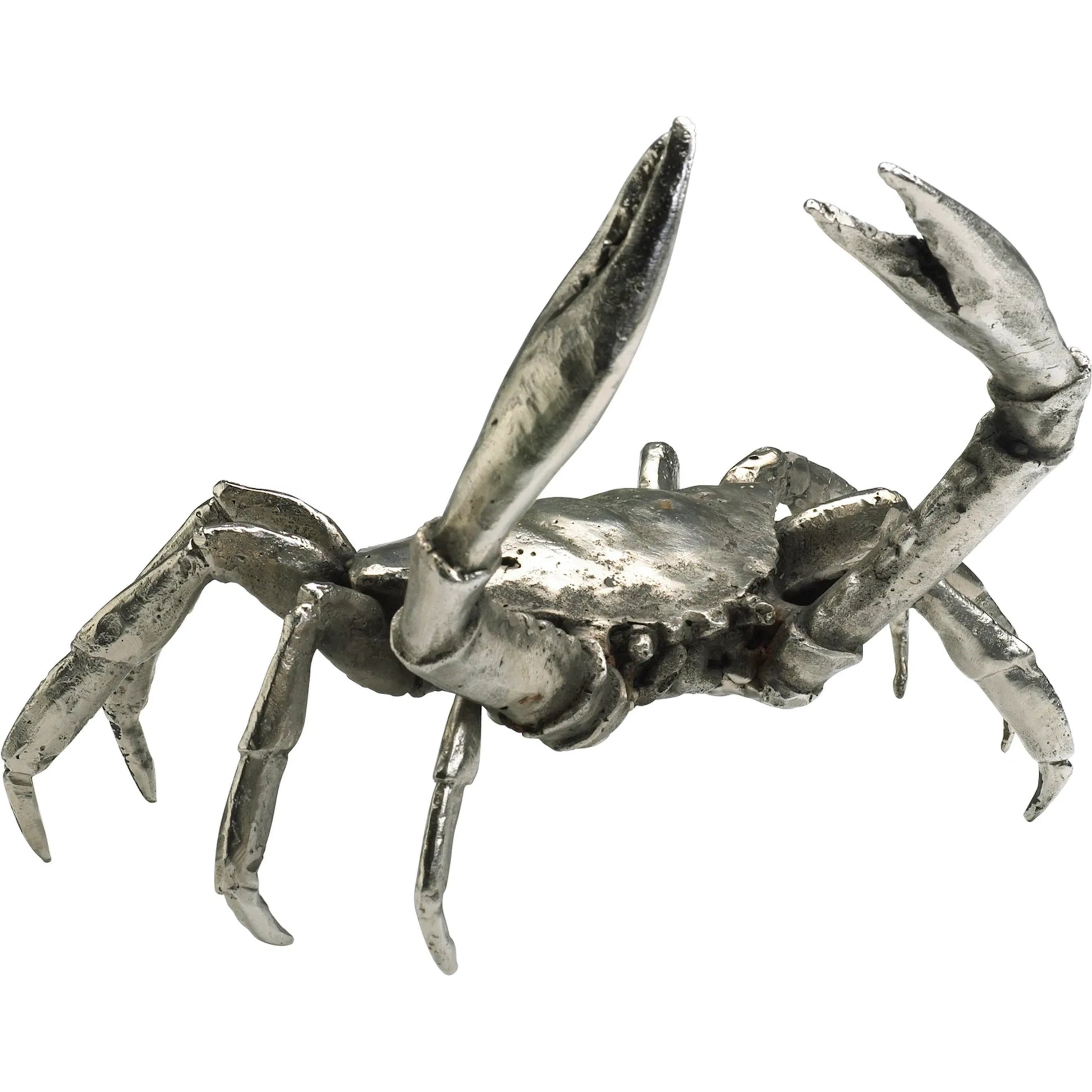 Crab by Cyan Design in silver leaf. Made from cast iron in a coastal style.