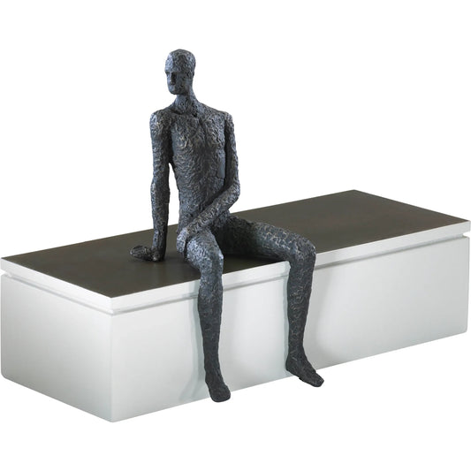 Posing Man Shelf Decor by Cyan Design in old world. Made from cast iron in a modern style.