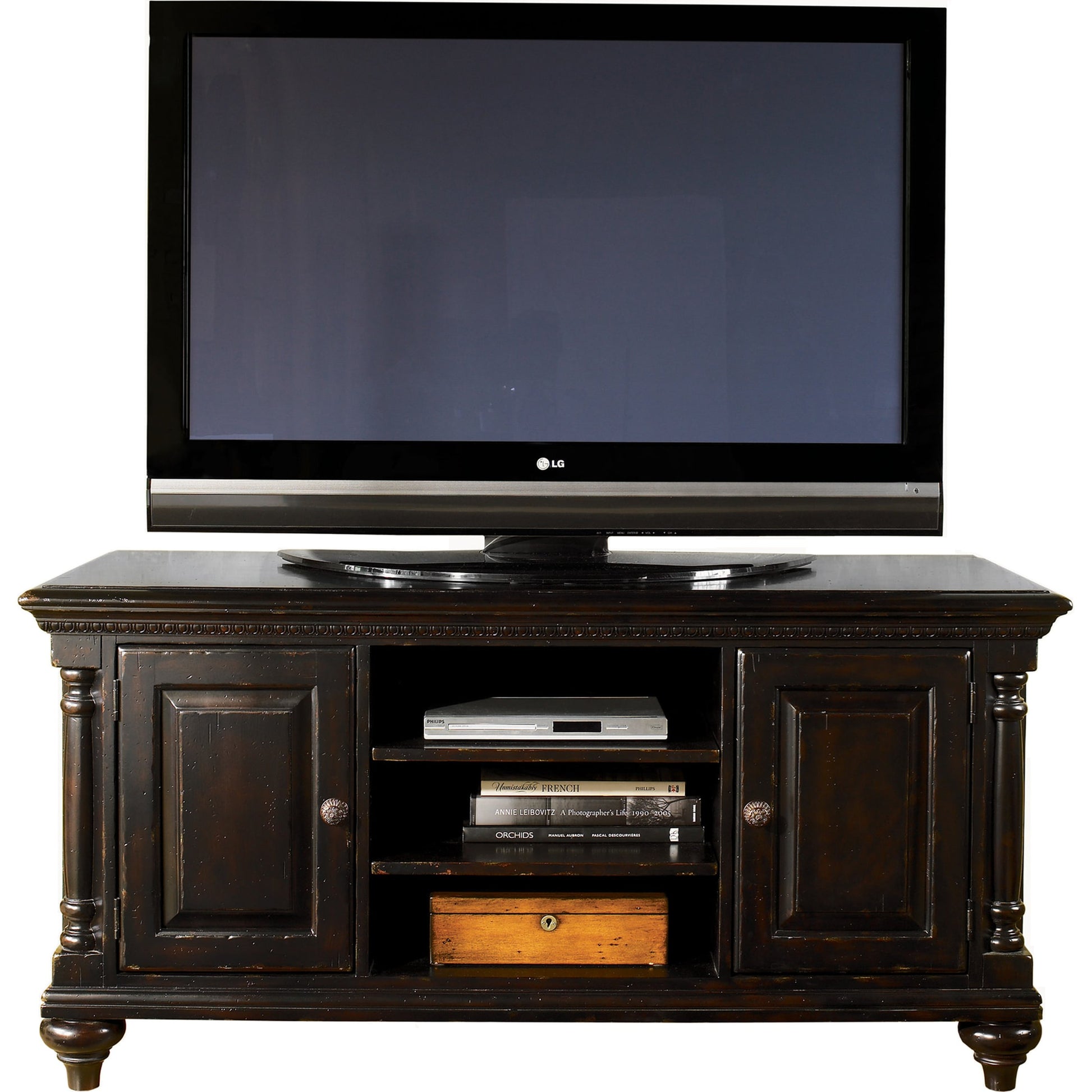 Huntington Media Console by Tommy Bahama Home. Made from unique in a traditional style.