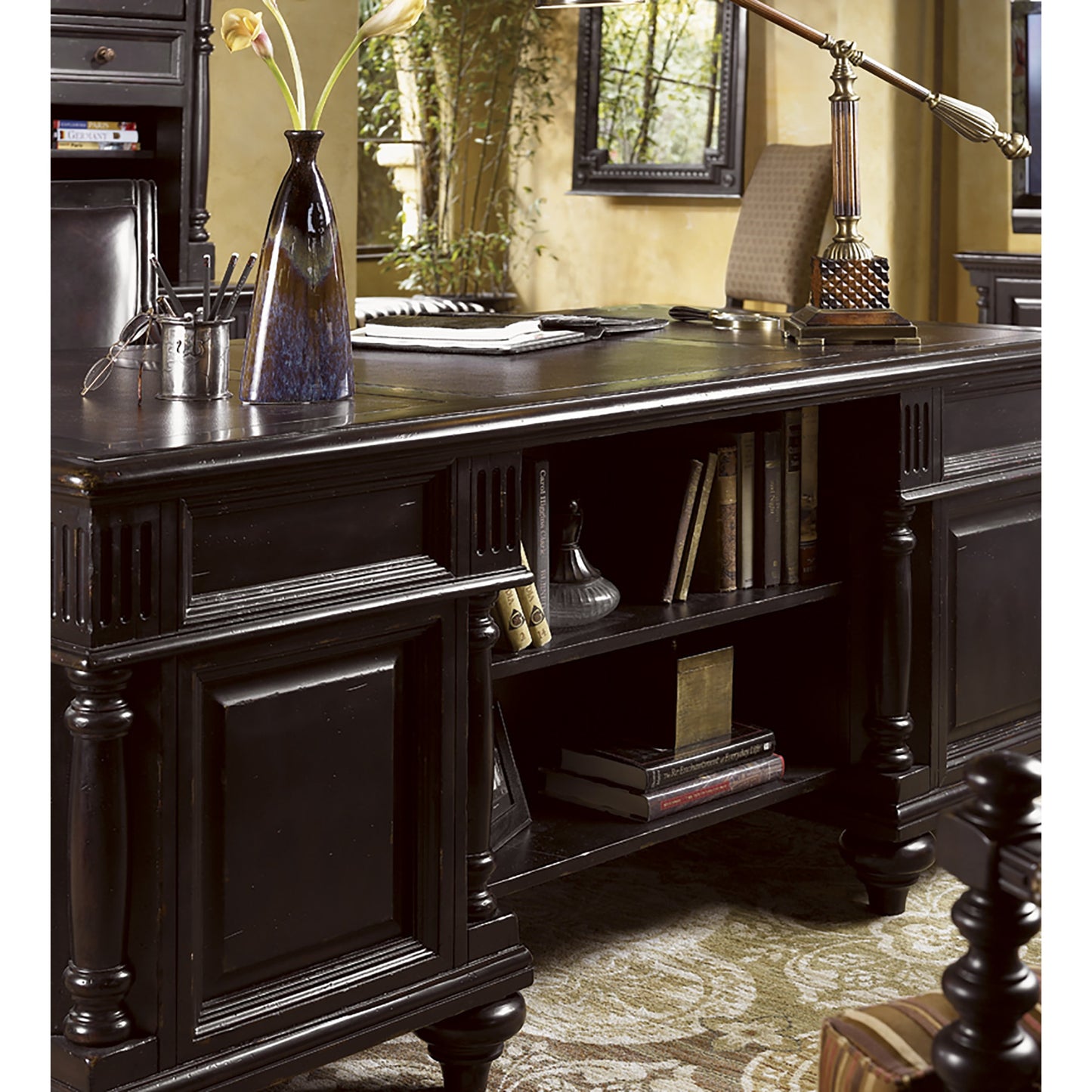 003 SR-835907 | Lifestyle | Admiralty Executive Desk by Tommy Bahama Home. Made from unique in a traditional style.
