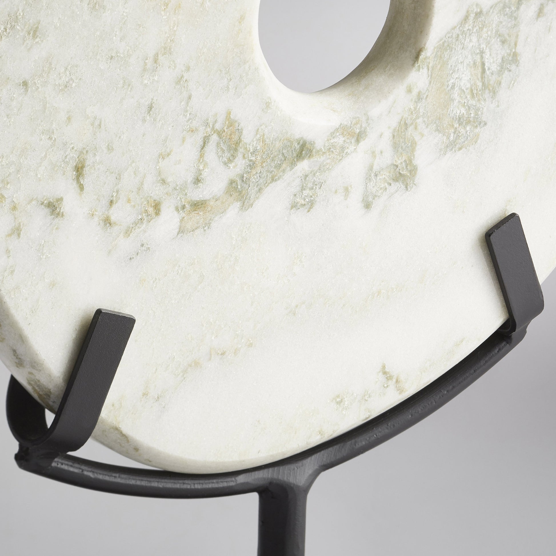 White Disk on Stand by Cyan Design in white. Made from iron, granite in a modern style.