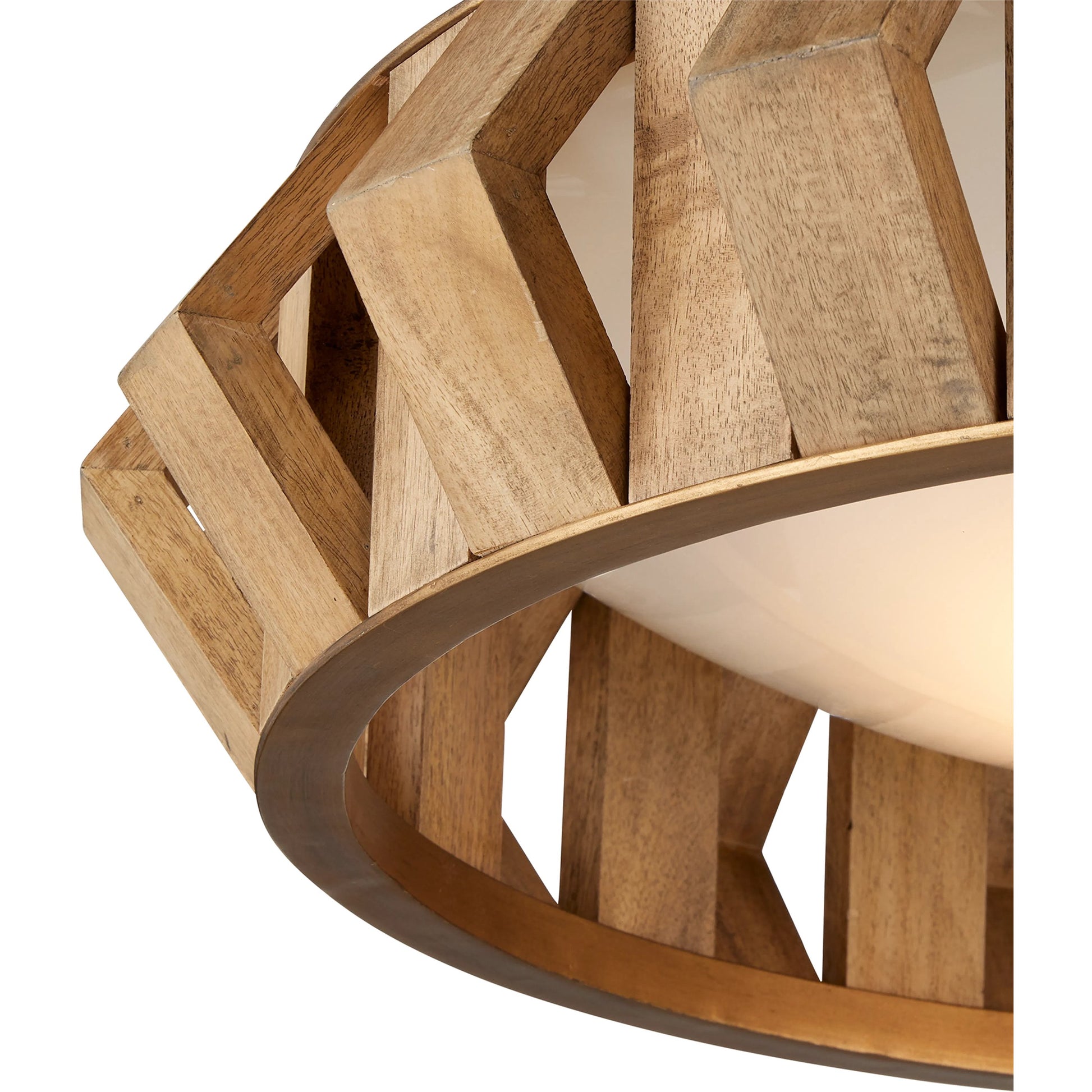 Plunge Chandelier by Currey and Company in toffee, brass, white. Made from wood, wrought iron, composite in a modern style.