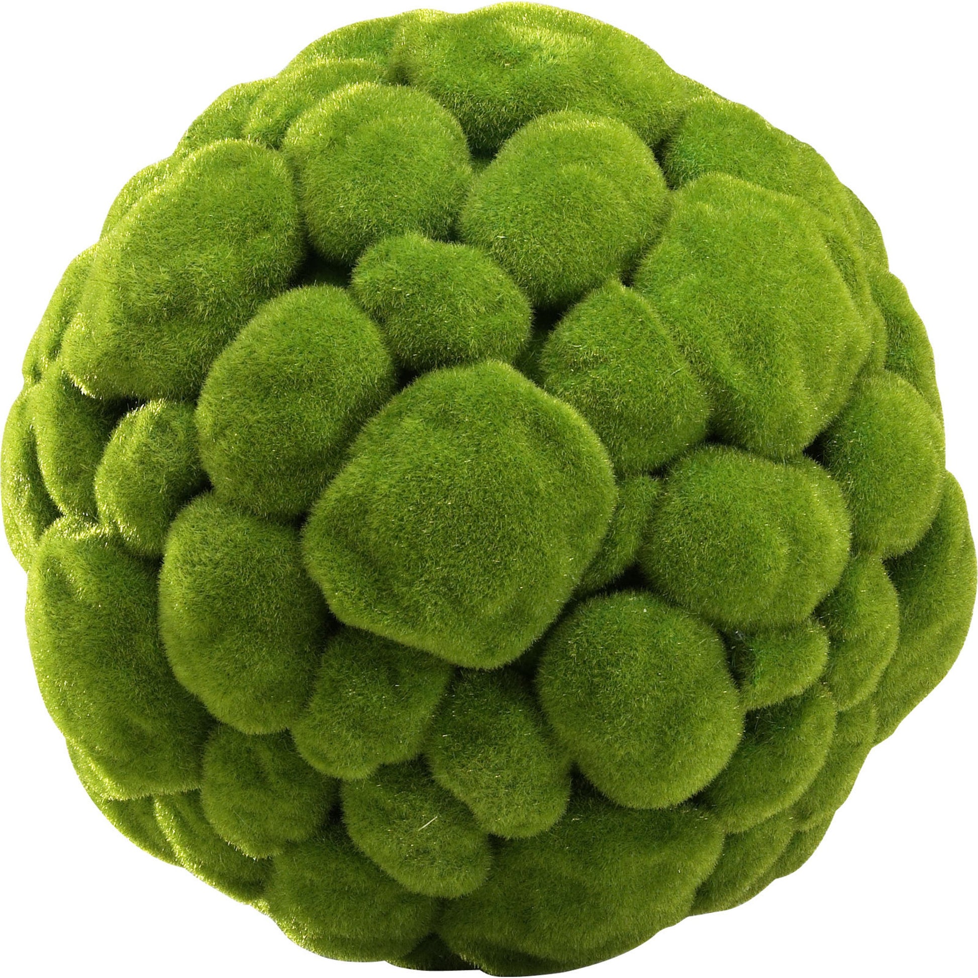Moss Sphere by Cyan Design in moss green. Made from poly foam in a cottage & farmhouse style.