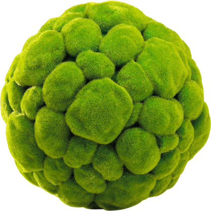 Moss Sphere by Cyan Design in moss green. Made from poly foam in a cottage & farmhouse style.