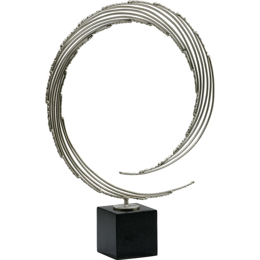 Centurian Circle by Cyan Design in nickel, black. Made from iron, marble in a modern style.