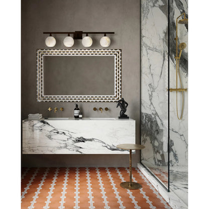 Bombelles Bath Bar by Currey and Company. Made from metal, alabaster in a modern style.