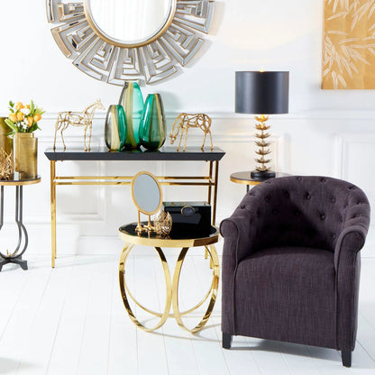 Duck Leg Mirror by Cyan Design in gold. Made from iron, mirrored glass in a modern style.