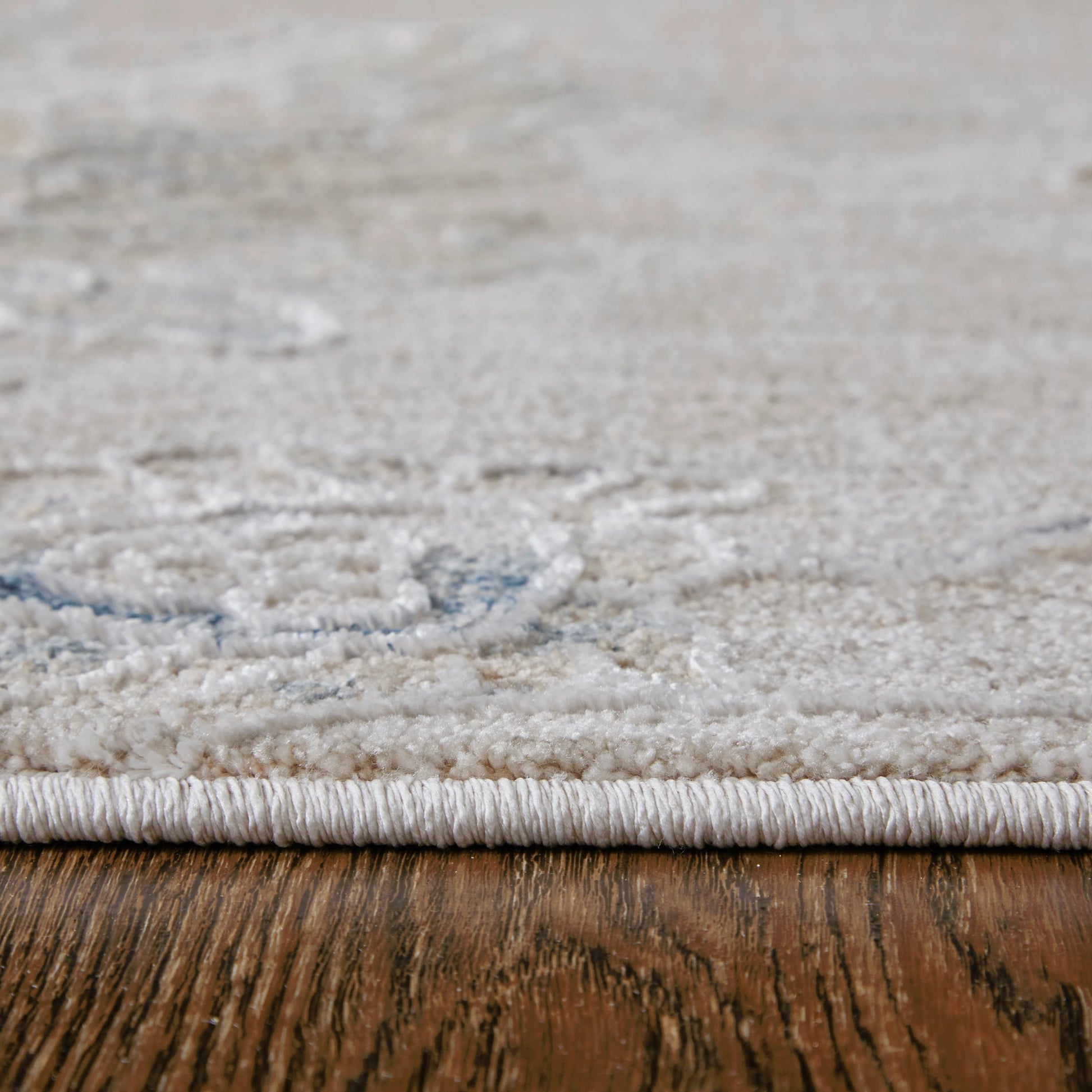 Pasha Transitional & Botanical Rug - 39M9F by Feizy in taupe, ivory, blue. Made from polyester in a unique style.
