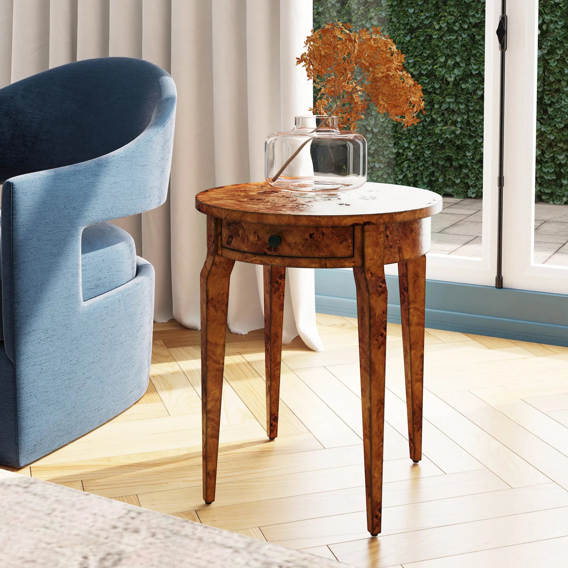 Archer Burl Side Table by Butler Specialty Company. Made from unique in a traditional style.