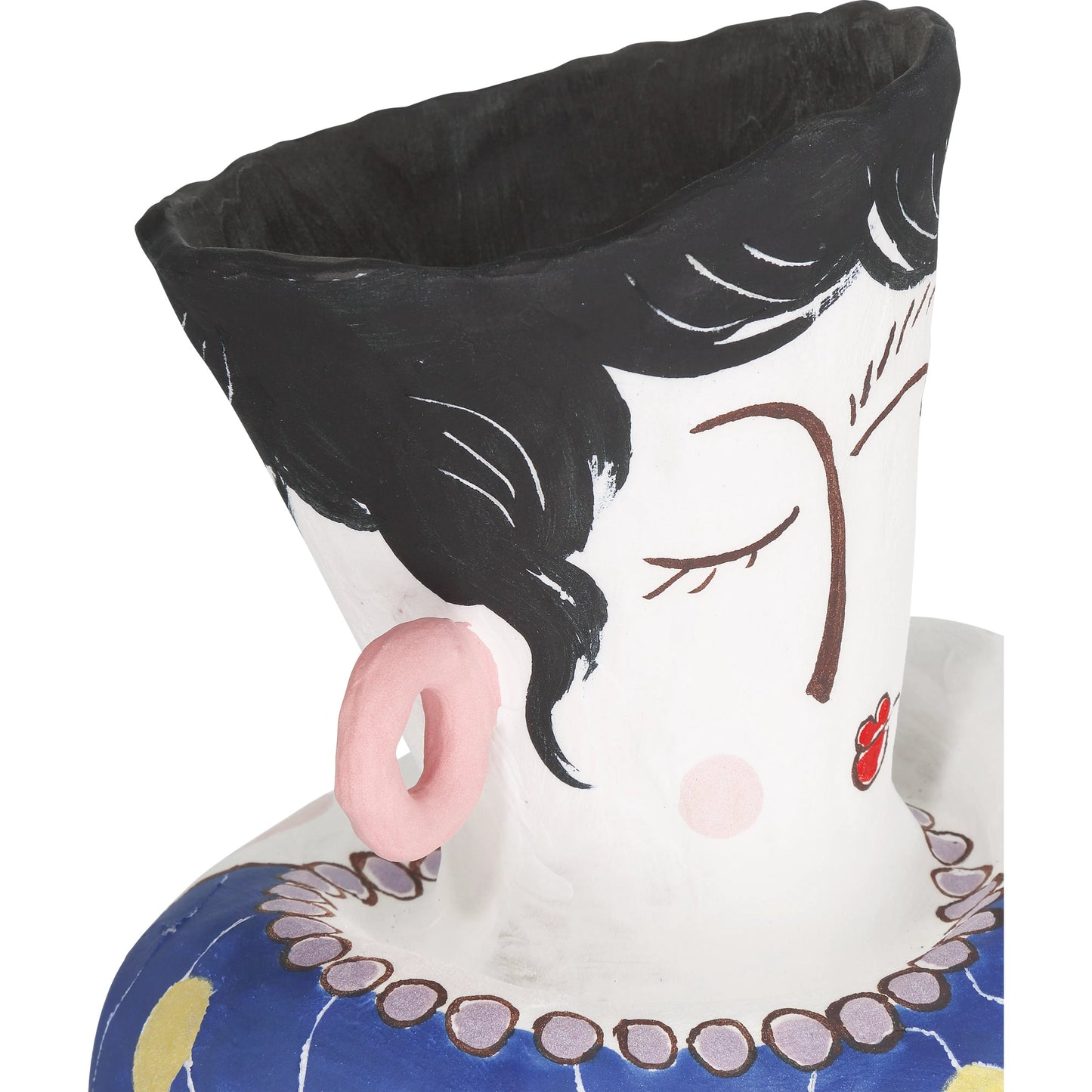 004 SI-2191799 | Closeup | Osamu Objects Set by Currey and Company in white, multicolor. Made from porcelain in a modern style.