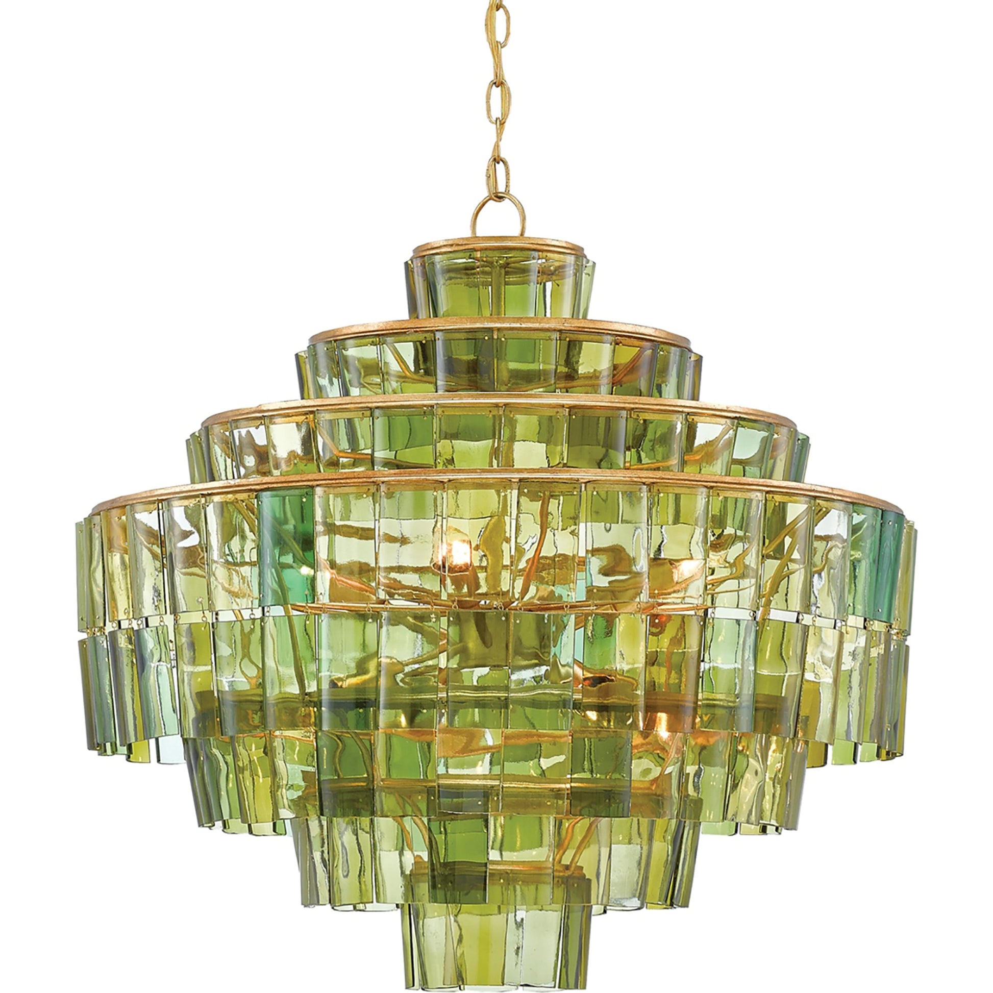 Sommelier Chandelier by Currey and Company. Made from wrought iron, bottle glass in a modern style.