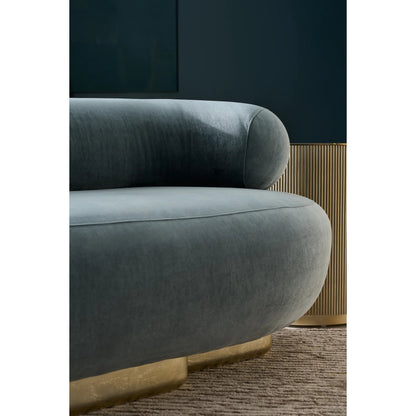 Lagoon Sofa by Caracole in peacock and oracle. Made from unique in a eclectic & global style.