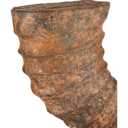 Faux Horn Set by Currey and Company in rustic, black. Made from cast aluminum in a modern style.