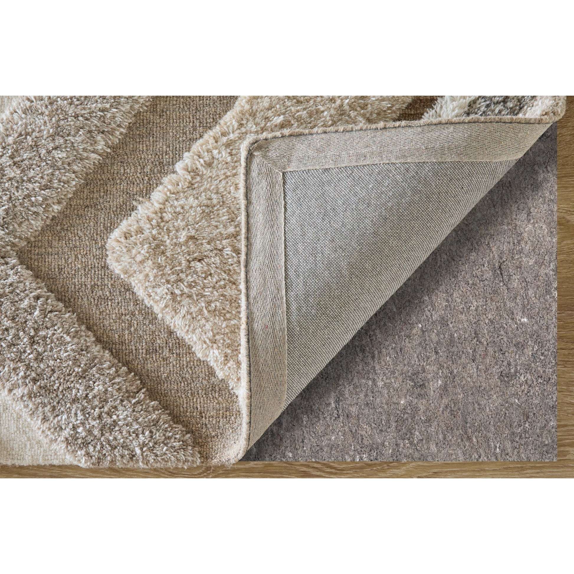 Anica Transitional Geometric ANC8A96F Rug by Feizy in brown, gray, ivory. Made from wool in a unique style.