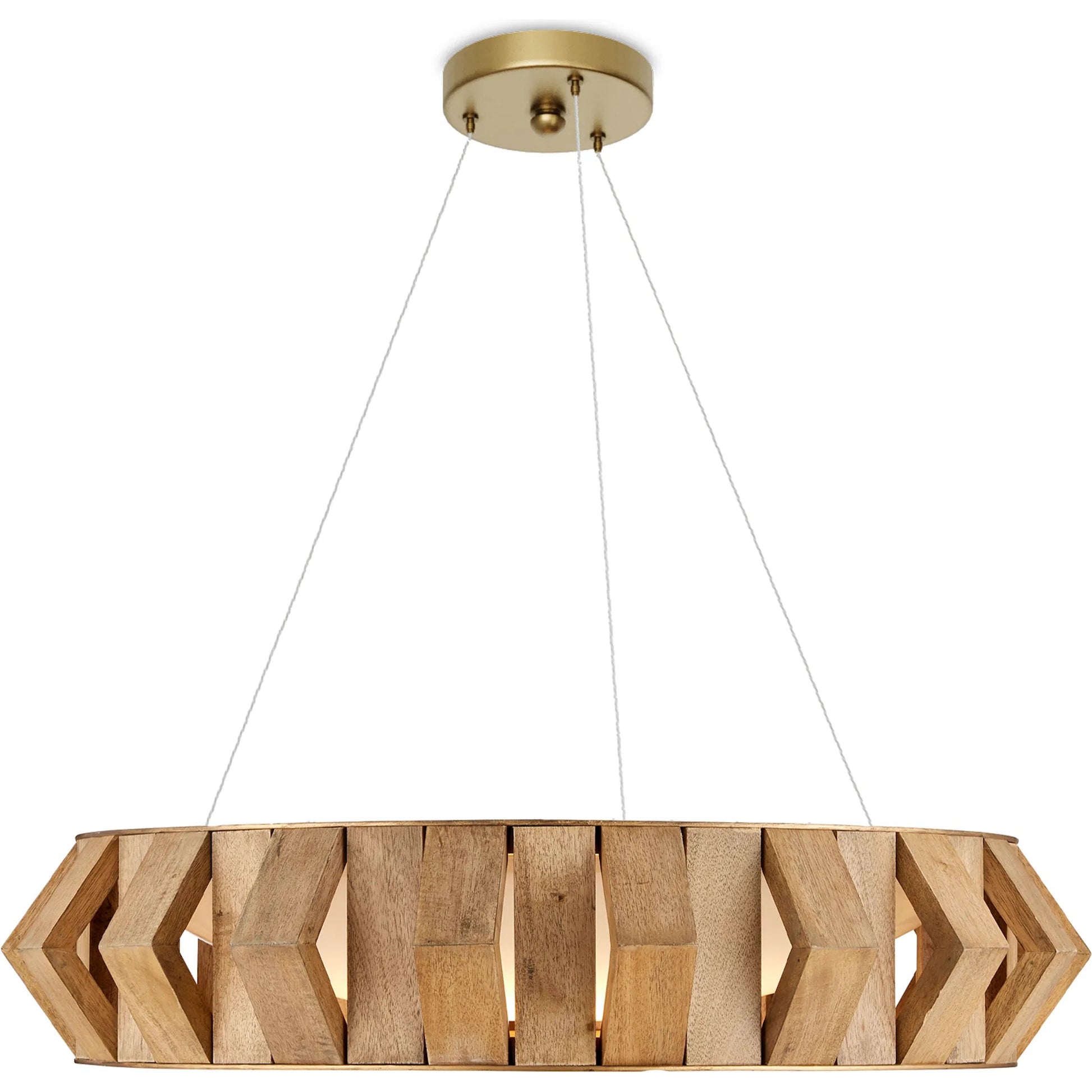 Plunge Chandelier by Currey and Company in toffee, brass, white. Made from wood, wrought iron, composite in a modern style.