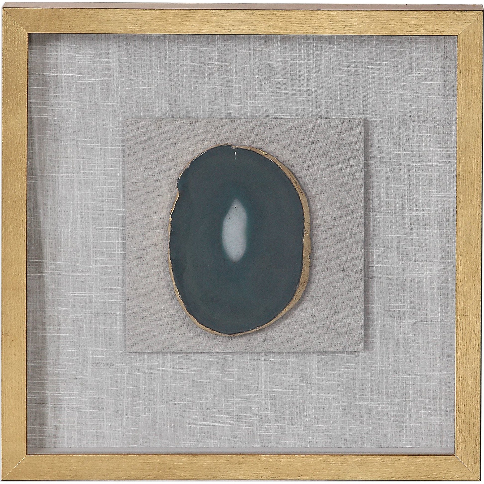 Keeva Agate Stone Shadow Box by Uttermost. Made from pine, agate, glass, mdf, linen in a eclectic & global style.