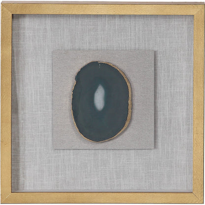 Keeva Agate Stone Shadow Box by Uttermost. Made from pine, agate, glass, mdf, linen in a eclectic & global style.