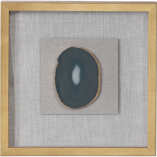 Keeva Agate Stone Shadow Box by Uttermost. Made from pine, agate, glass, mdf, linen in a eclectic & global style.