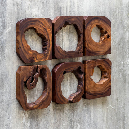 Adlai Wood Wall Art by Uttermost in multi. Made from suar wood in a modern style.