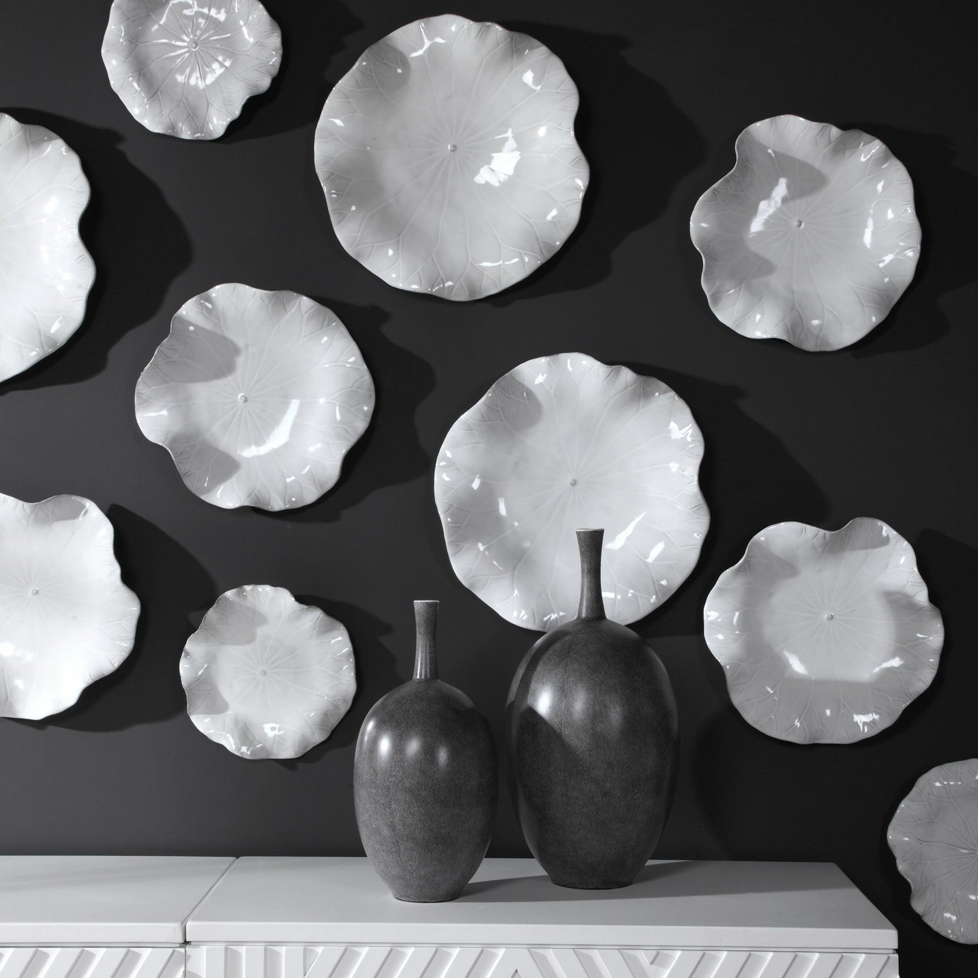 Abella Ceramic Wall Decor by Uttermost. Made from ceramic in a coastal style.