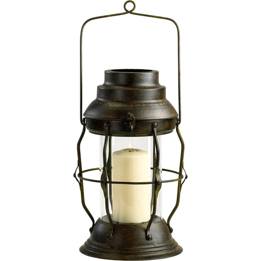 Willow Lantern by Cyan Design in rustic. Made from iron, glass in a cottage & farmhouse style.