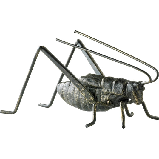 Cricket Sculpture by Cyan Design in raw steel. Made from iron in a modern style.