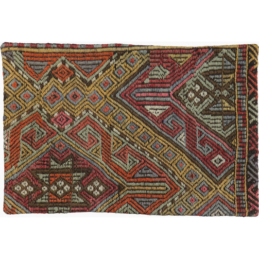 Vintage Kilim Pillow Case - 045241 by Pasargad Home in multi. Made from wool in a unique style.