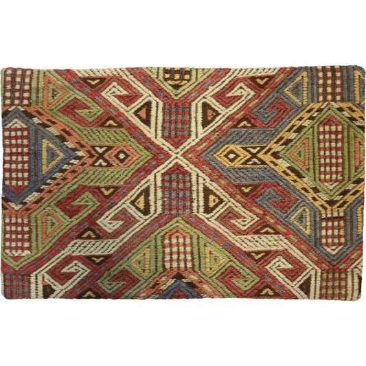 Vintage Kilim Pillow Case - 045249 by Pasargad Home in multi. Made from wool in a unique style.