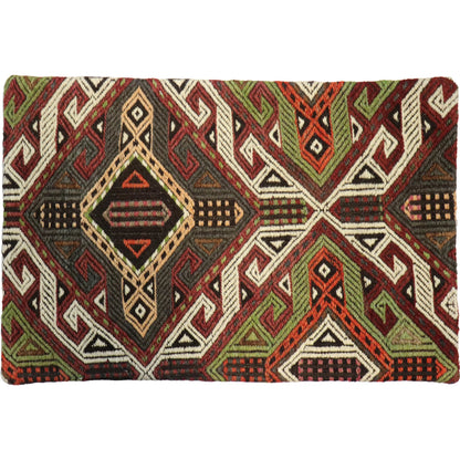 Vintage Kilim Pillow Case - 045251 by Pasargad Home in multi. Made from wool in a eclectic & global style.
