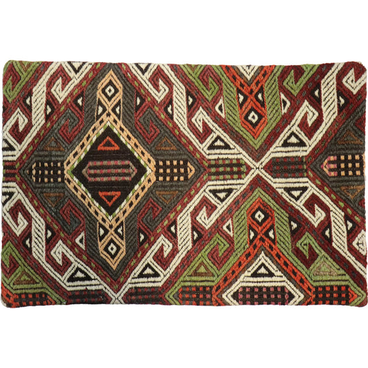 Vintage Kilim Pillow Case - 045251 by Pasargad Home in multi. Made from wool in a unique style.