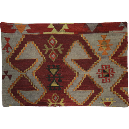 Vintage Kilim Pillow Case - 045255 by Pasargad Home in multi. Made from wool in a eclectic & global style.