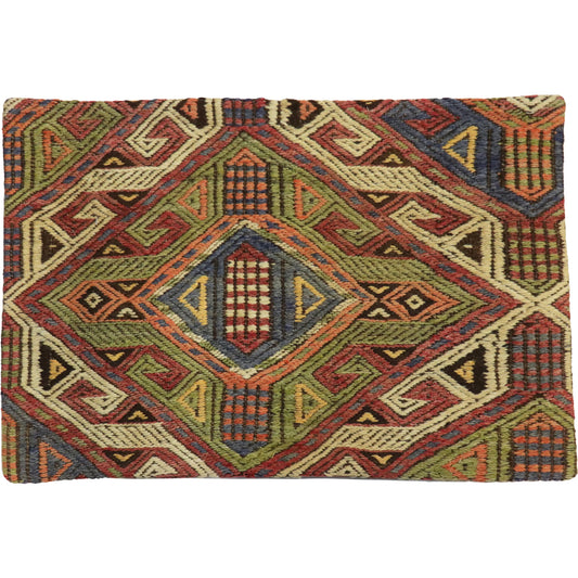 Vintage Kilim Pillow Case - 045339 by Pasargad Home in multi. Made from wool in a unique style.