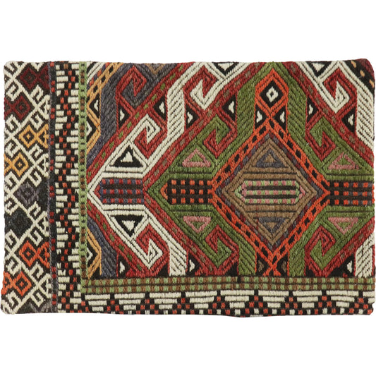 Vintage Kilim Pillow Case - 045348 by Pasargad Home in multi. Made from wool in a unique style.