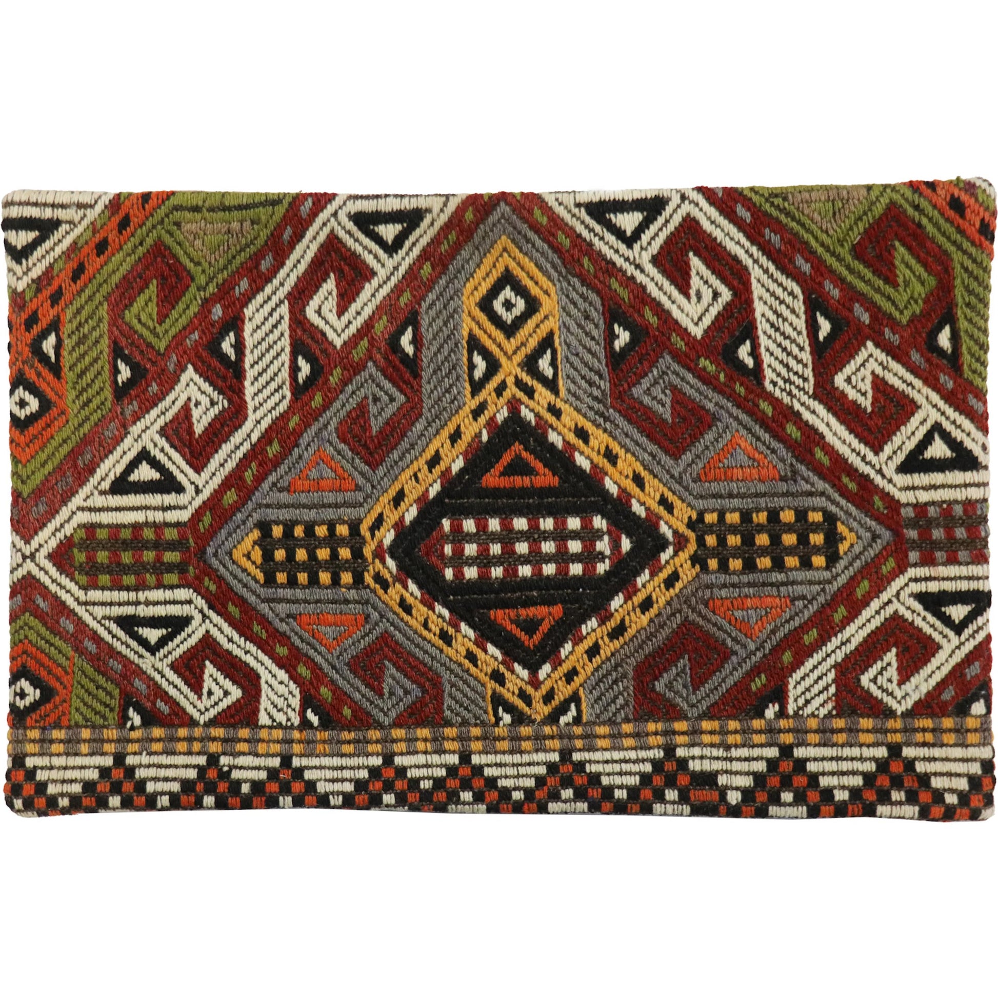 Vintage Kilim Pillow Case - 045349 by Pasargad Home in multi. Made from wool in a eclectic & global style.