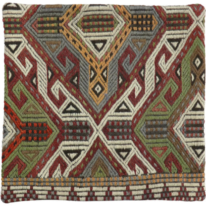 Vintage Kilim Pillow Case - 045352 by Pasargad Home in multi. Made from wool in a eclectic & global style.