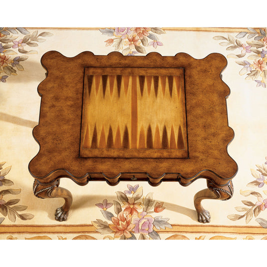 Traditional Game Table by Butler Specialty Company in medium brown and heritage. Made from wood, wood veneer in a traditional style.