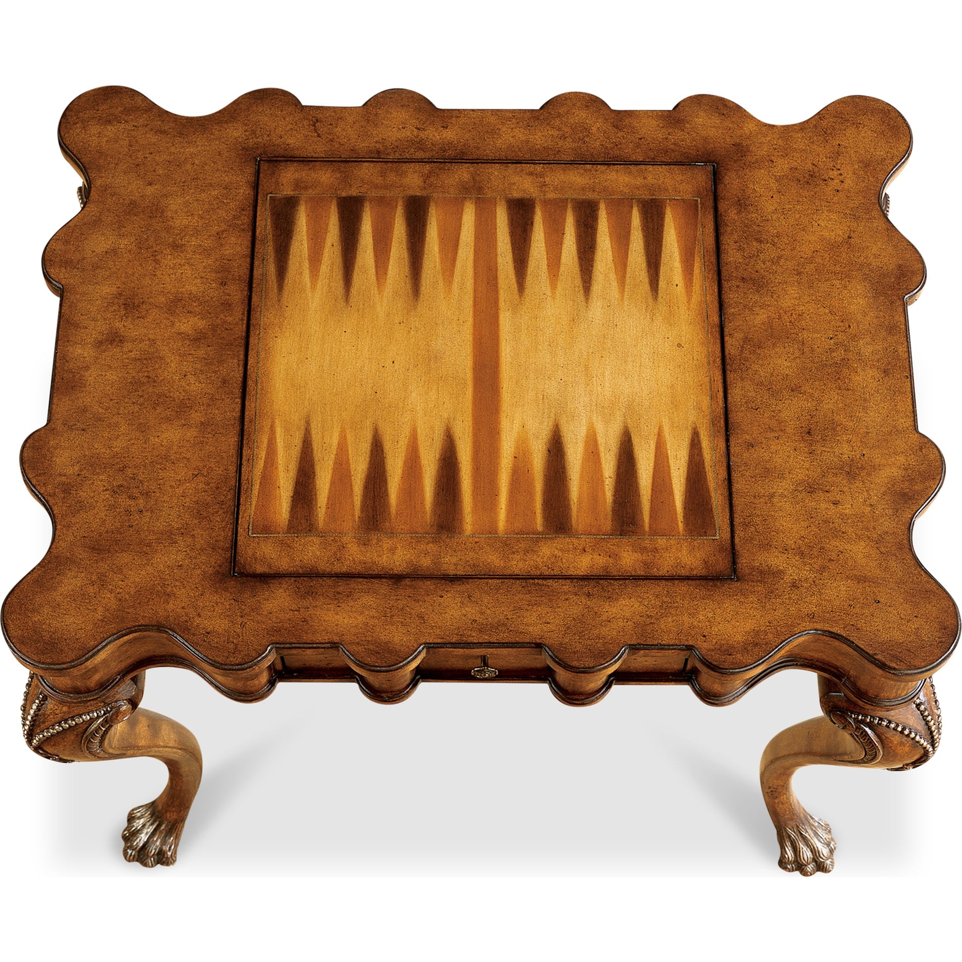 Traditional Game Table by Butler Specialty Company in medium brown and heritage. Made from wood, wood veneer in a traditional style.