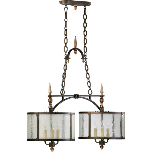 San Giorgio Island by Cyan Design in oiled bronze. Made from iron, resin, seeded clear glass in a cottage & farmhouse style.