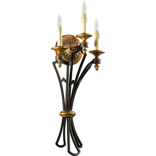 San Giorgio Wall Bracket by Cyan Design in oiled bronze. Made from wrought iron, resin in a rustic style.