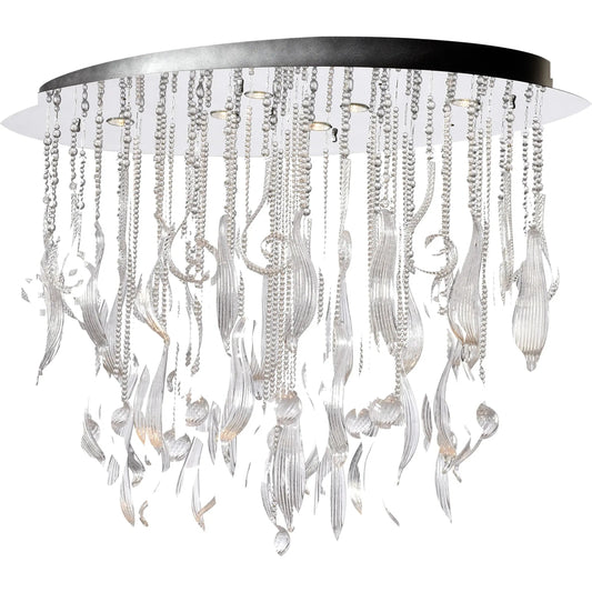Mirabelle Pendant by Cyan Design in chrome. Made from iron, clear glass in a modern style.