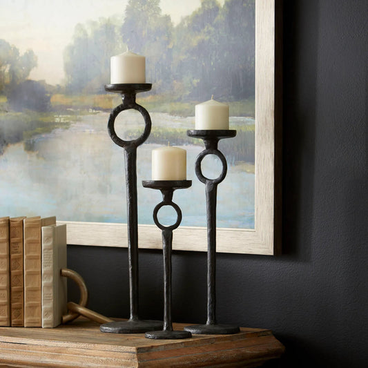 Duke Candleholder by Cyan Design in rust. Made from iron in a cottage & farmhouse style.