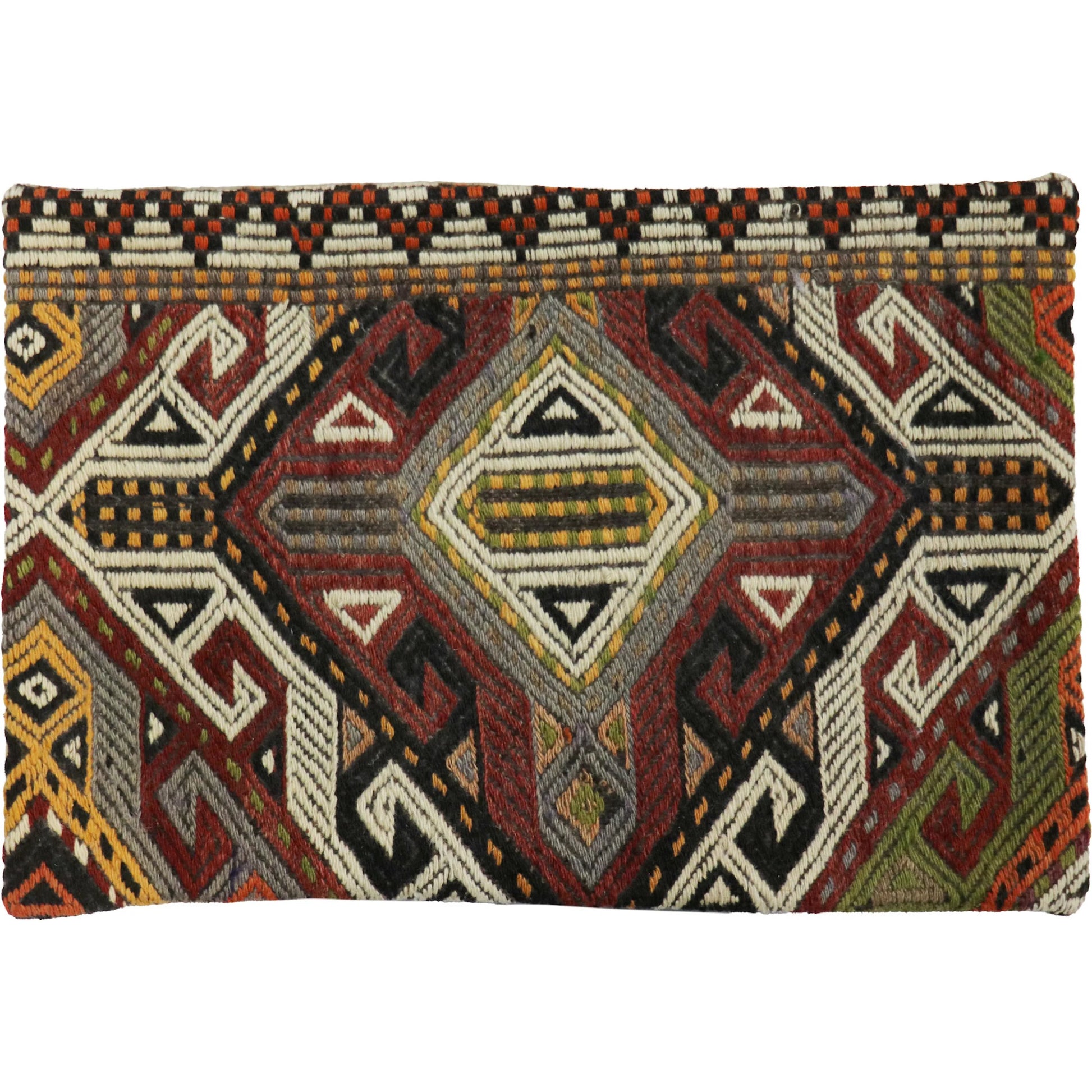 Vintage Kilim Pillow Case - 048714 by Pasargad Home in multi. Made from wool in a eclectic & global style.